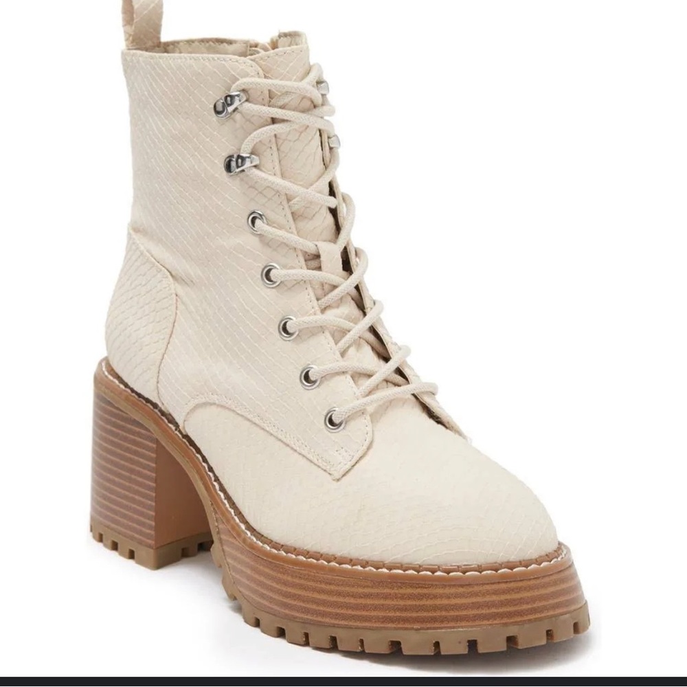 MIA Elija Snake Combat Boot IVORY color size 10
